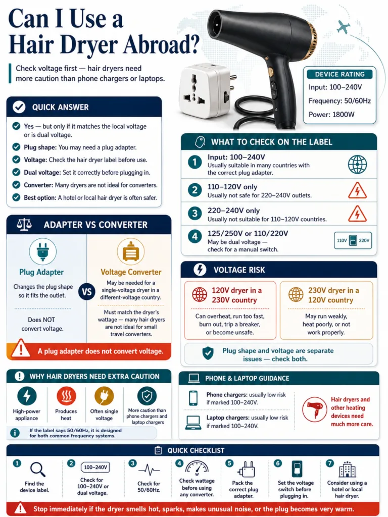 Can I Use A Hair Dryer Abroad