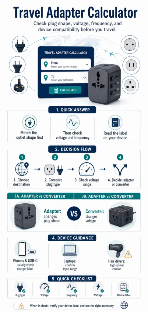 Travel Adapter Calculator